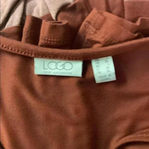 LOGO‎ QVC BRICK combo blouse size L - Picture 6 of 7